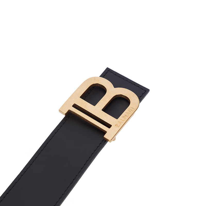 巴尔曼 balmain 20秋冬女士小牛皮革腰带黑色un1a002lmjc-0pa 0pa 85