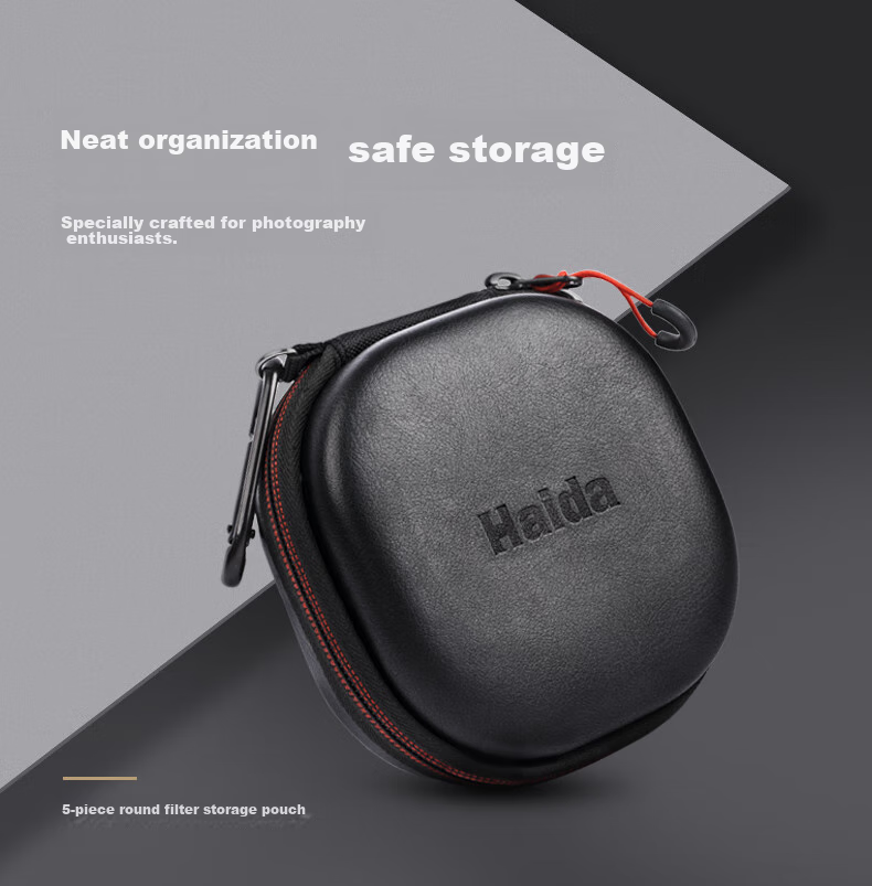 Haida Circular Filter Set of 5 Pieces UV Filter CPL Polarizer ND Neutral Density Filter Gradient Filter Storage Case. The Maximum Filter Size Can Be 82mm 1