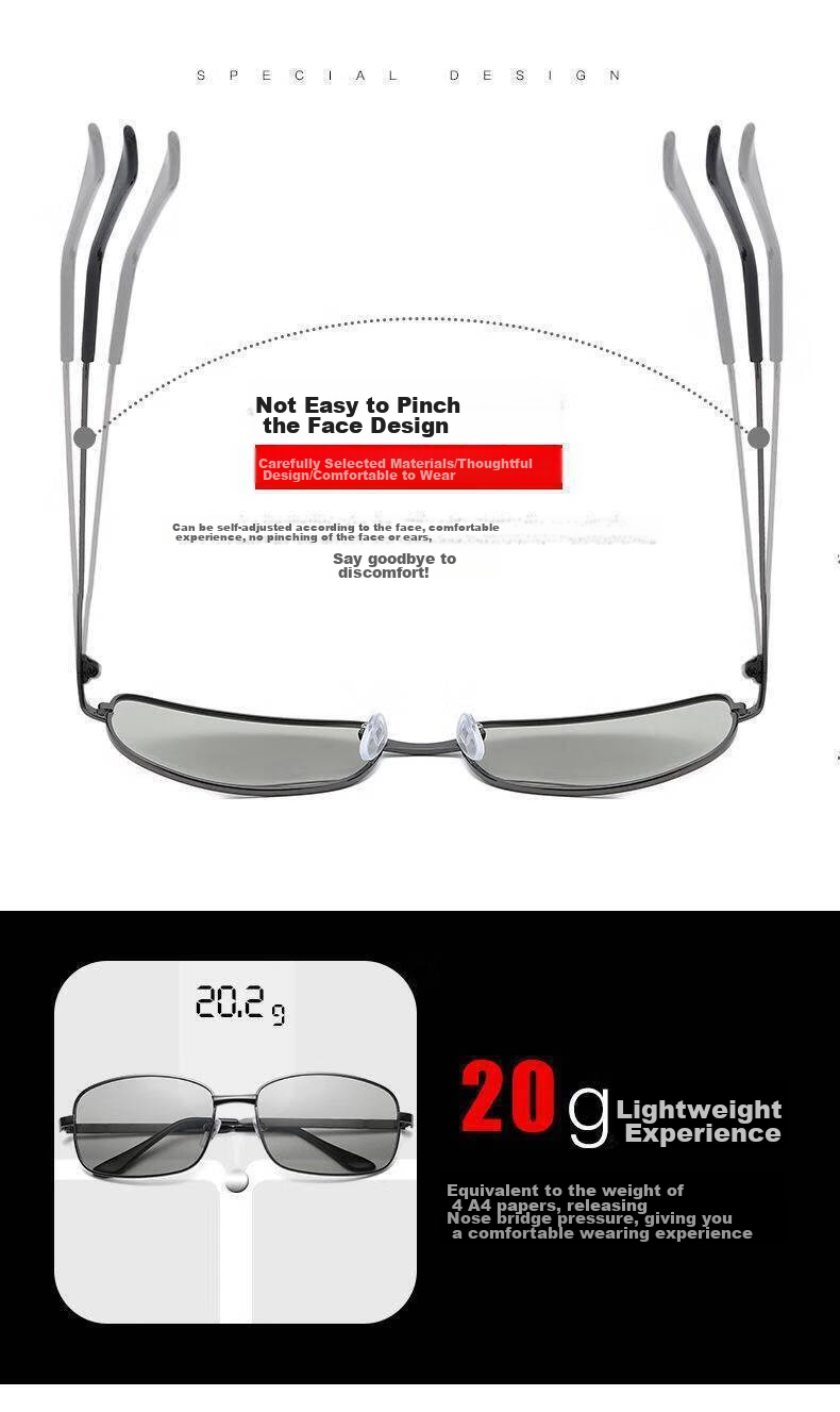 Boshide Driving Glasses, Sunglasses, Day And Night Photochromic Polarized Sunglasses, Color-Changing Day And Night Use 11