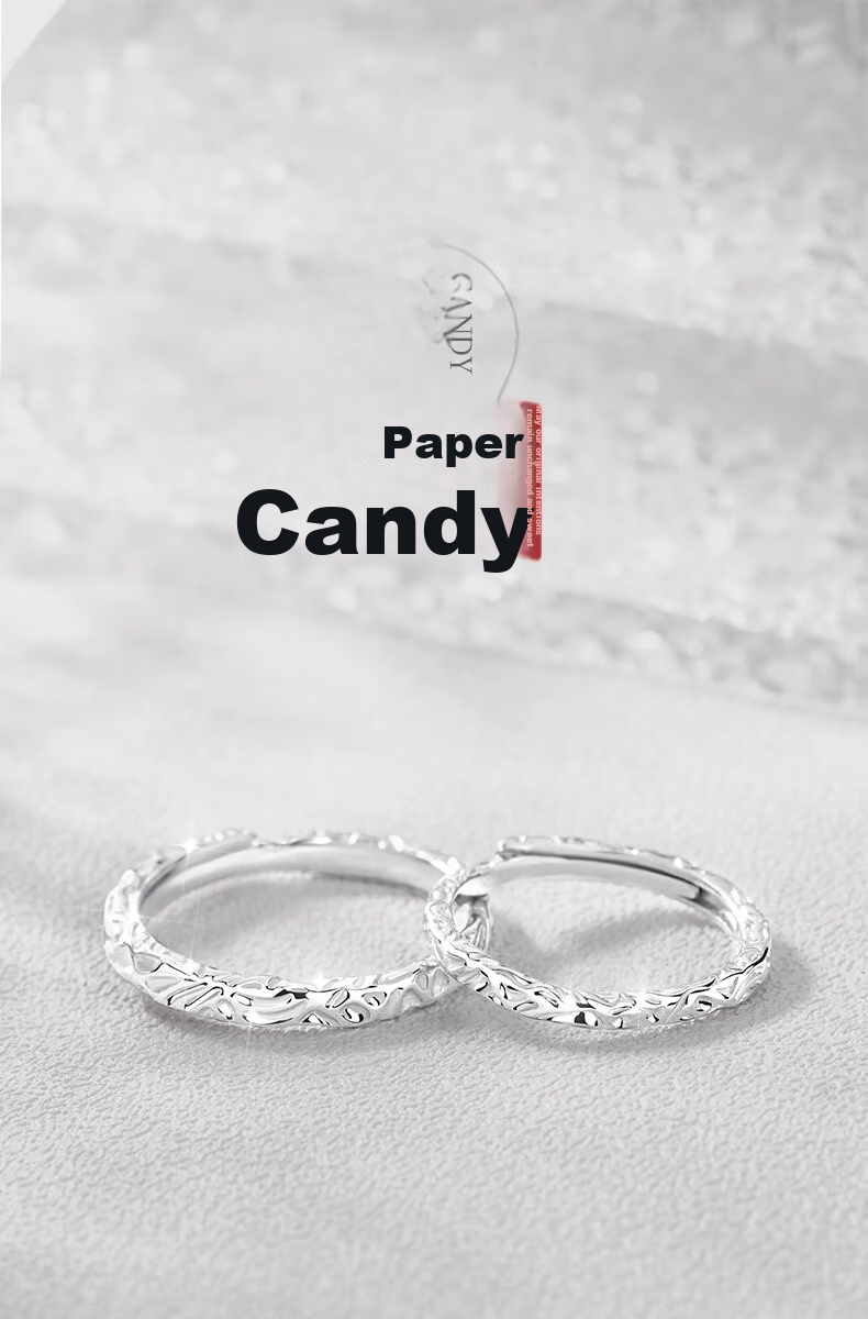 MANHE S999 Sterling Silver Couple Rings, One Pair Engagement Diamond Rings for Women And Men, Tail Ring, Valentine's Day Gift for Girlfriend 1