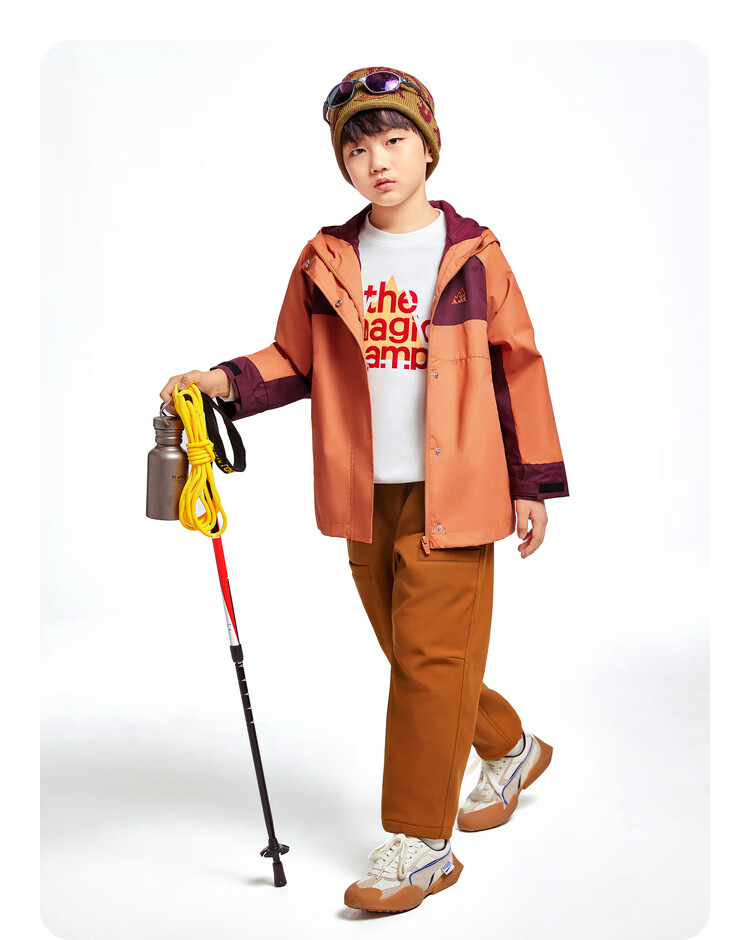 Annil Children's Clothing, Boys And Girls Windbreaker Jacket, 2024 Autumn New Style, Energetic Pink, Size 140 9