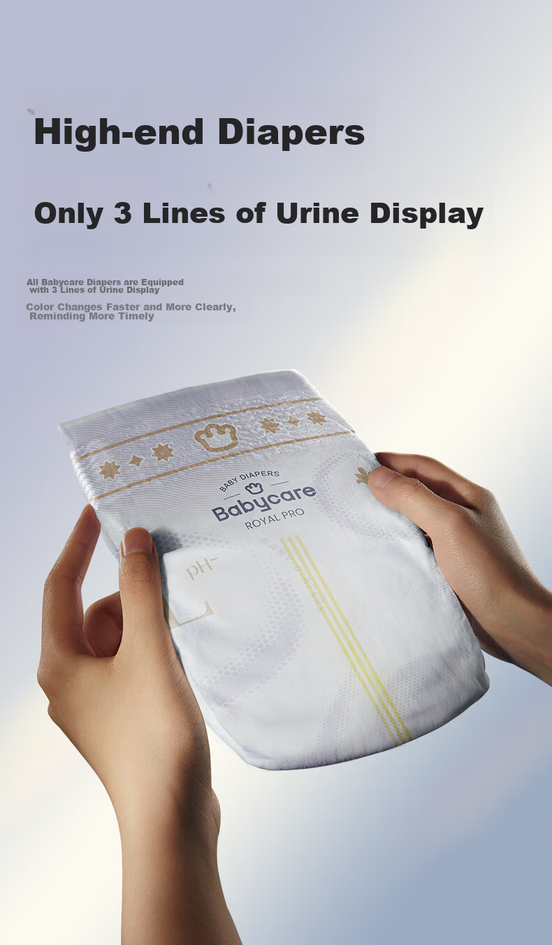 Babycare Royal Pro Ultra-Thin Diapers Mini Pack S25 (4-8kg) Newborn Baby Diapers, Breathable And Absorbent 16