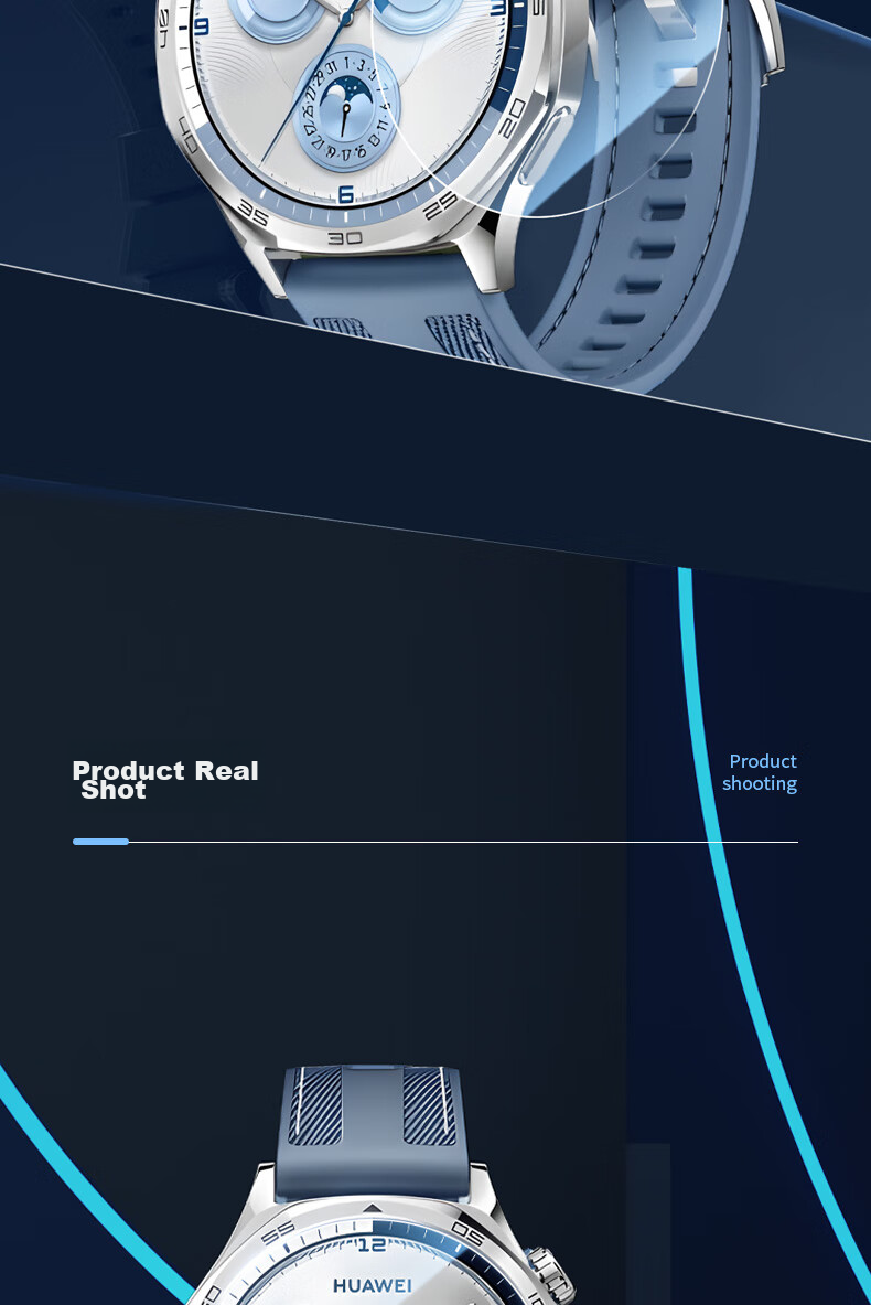 Lanxingxiansheng Tempered Glass Screen Protector for Huawei WATCH GT5pro, 42mm Full Coverage Anti-Scratch Anti-Drop Wear-Resistant HD Watch Film 12