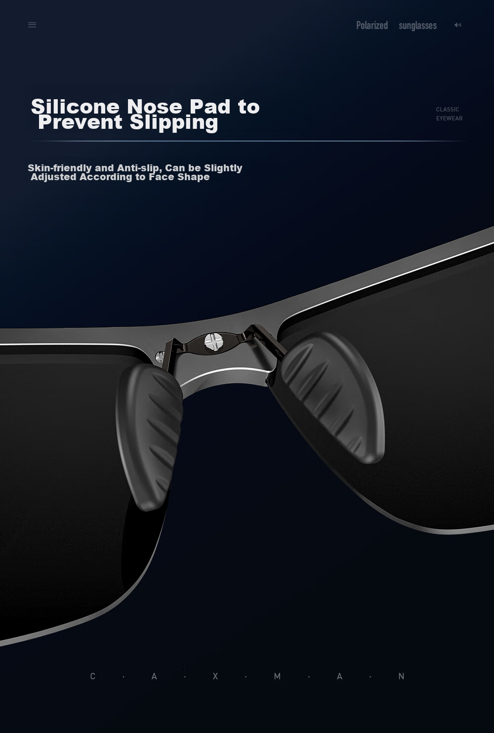 CAXMAN Sunglasses for Outdoor Sports, Hiking, Fishing, Casual Polarized Men's Sunglasses, Driving Glasses, Cycling Sunglasses 8