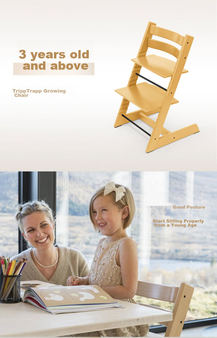 Stokke Growth Chair, Multifunctional Baby High Chair Learning Seat, TT Five-Piece Set with Free Cushion - Glacier Gree 32