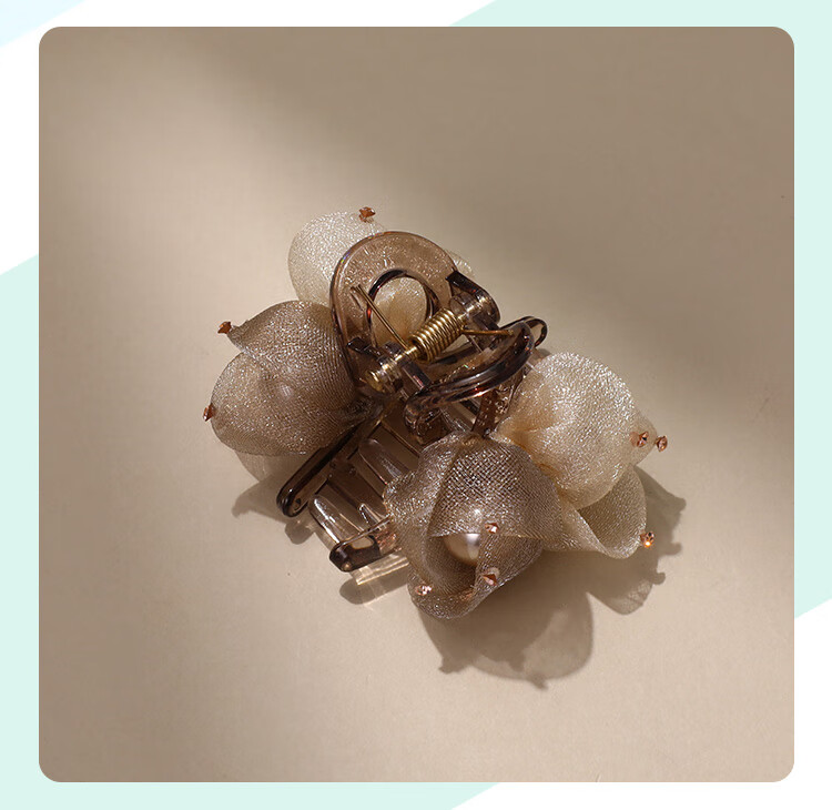 CHIMERA Luxury Half-Up Mesh Hair Claw Clip Age-Reducing Hair Accessory for Women Birthday Gift 6