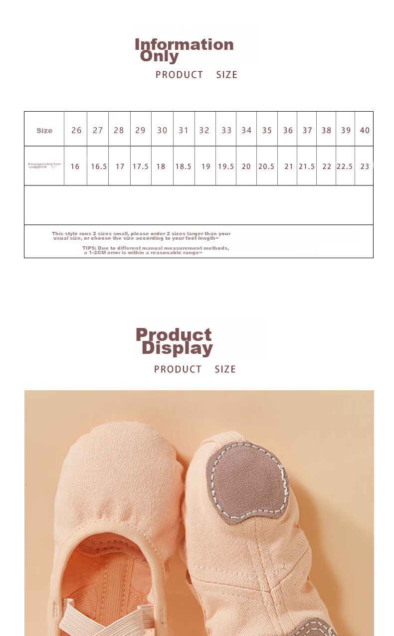 TIEJIAN Dance Shoes, Elastic Fabric Ballet Practice Shoes, Adult Cat Paw Shoes, Children's Chinese Dance And Body Movement Shoes, Camel Color, Size 36 4