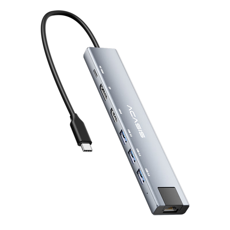 Acasis Type-C Expansion Dock HDMI Hub DP Hub Splitter Monitor 8K Thunderbolt 4 Gigabit Network 2K 240Hz Triple Screen Display Apple Fast Charging DS-9904