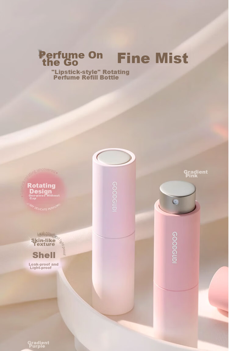 Goood Perfume Dispenser Bottle, High-End Portable 10ml Glass Refillable Travel Spray Pump Empty Bottle 1