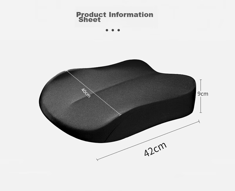 Huashi Car Seat Cushion Height Increase Pad for Driving Lessons, Driver's License, Universal for Women And Men, Thickened And Heightened Seat Cushion for Short People, Main Driver's Seat 10