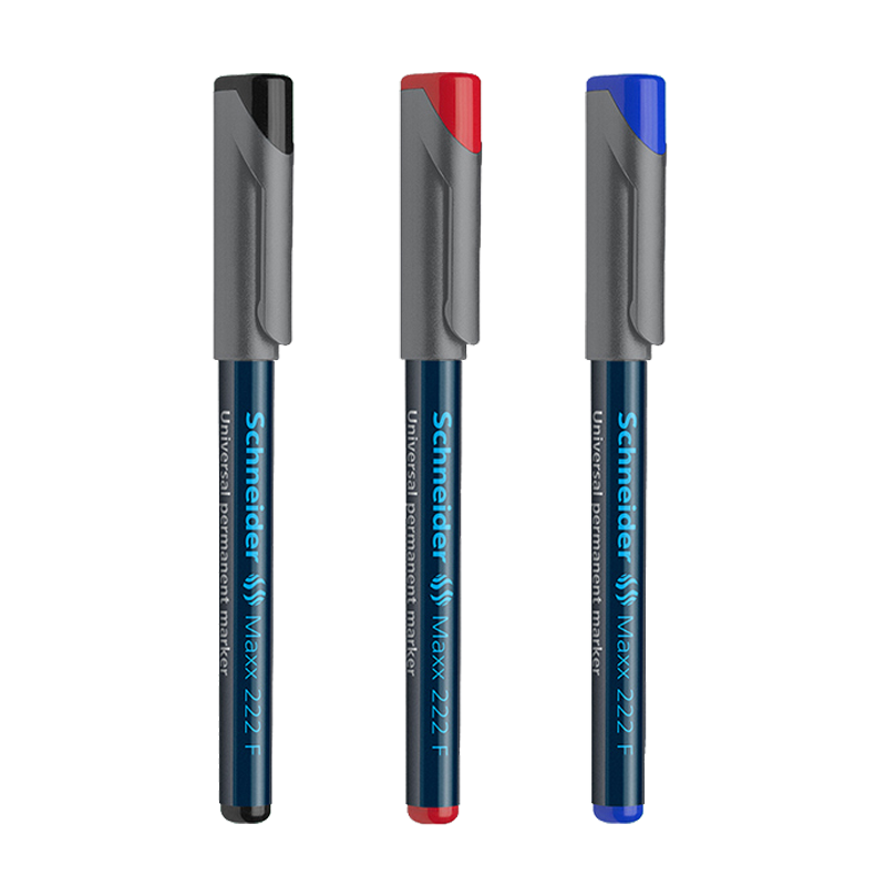 Schneider Permanent Marker Eco-Friendly Marker Pen for Glass Metal Tile Wall Film CD Pen MAxx222F-Blue