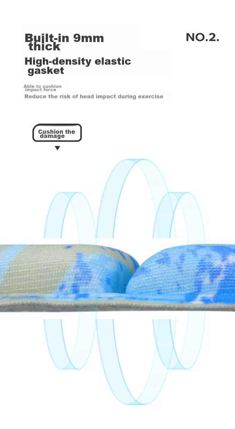 AQ Youth Children Sports Protective Headgear for Soccer, Basketball, Volleyball, Anti-Collision And Fall Protection Headband C50105 Reinforced Blue M Size 8