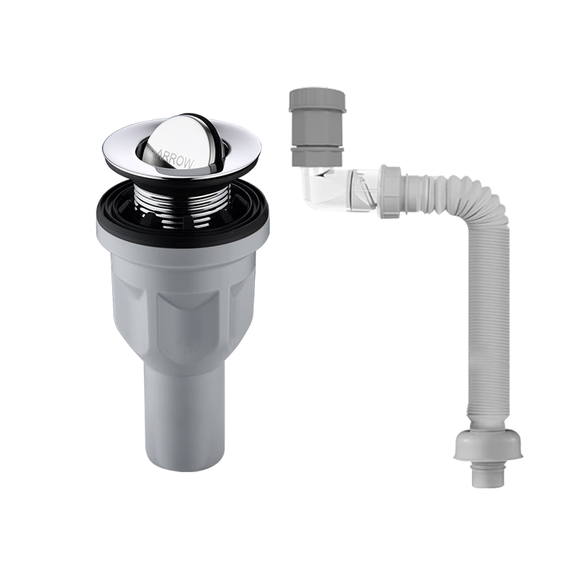 ARROW Sink Drain Pipe Set for Washbasin, Face Basin Drainage Kit, Anti-Odor Drainage Pipe for Basin And Sink