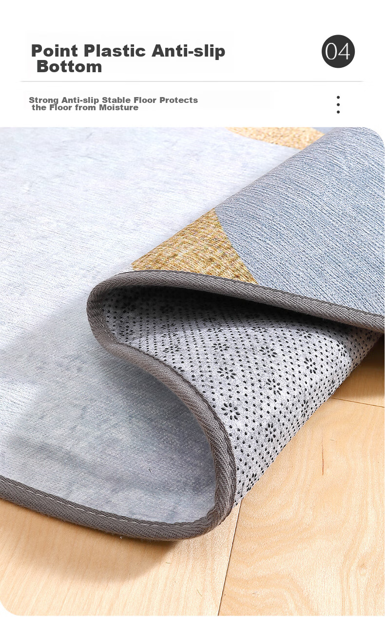 Dajiang Computer Chair Floor Mat, Gaming Room Carpet, Bedroom Soundproof Round Computer Chair Mat, Gaming Chair Floor Pad 13