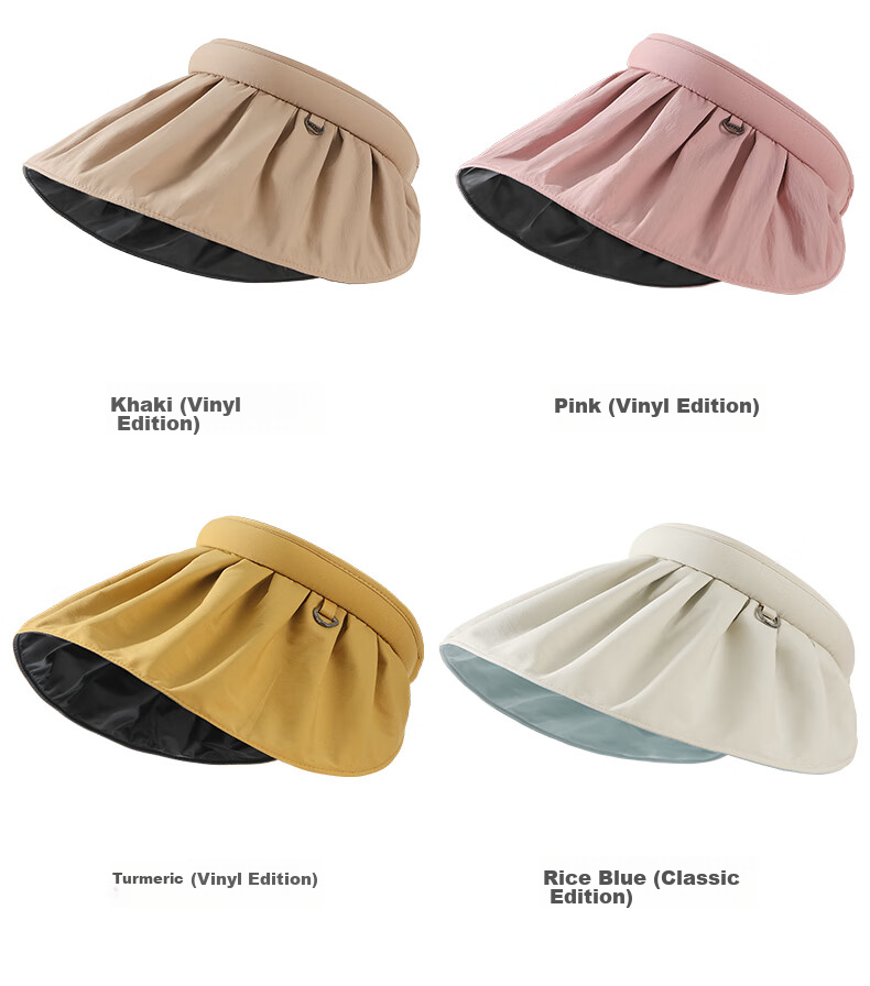 MISSION UV Black Sun Protection Hat for Women, Sun Visor Cap, Shell-Style Visor Hat, Summer Face-Covering UV Protection Wide Brim Hat 6