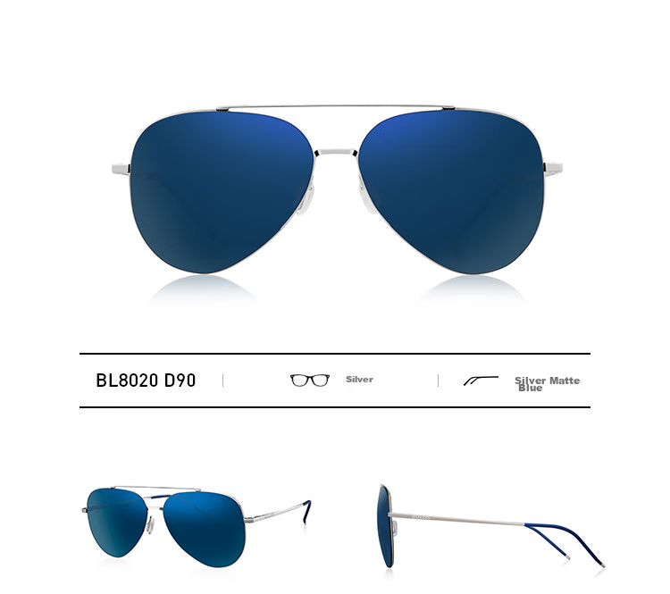 BOLON Aviator Sunglasses, High-Definition Polarized Glasses, Outdoor Driving UV Protection Sunglasses for Men, BL8020D12 10