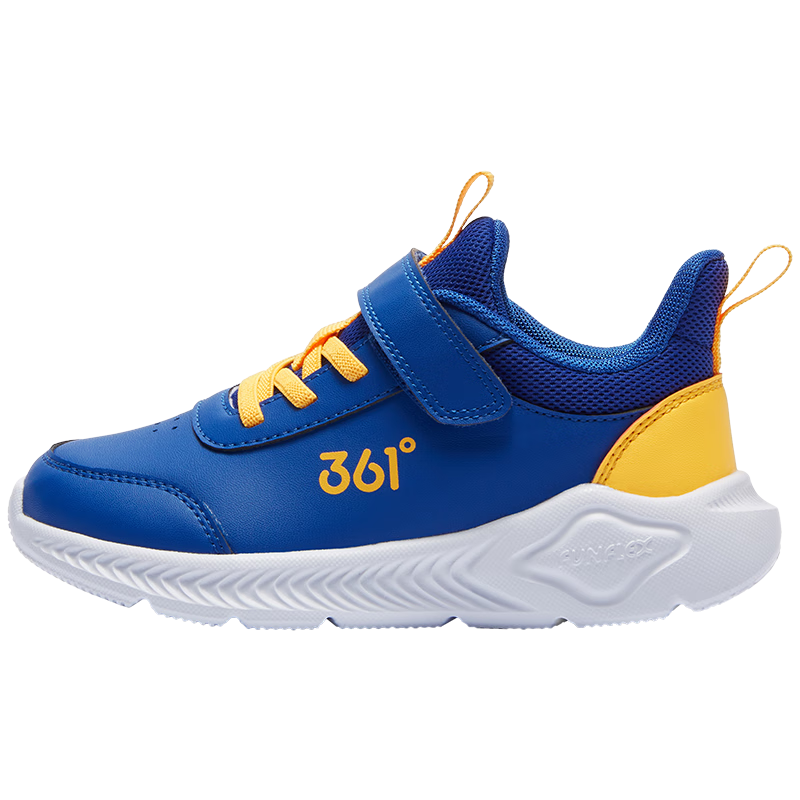 361° Children's Shoes, Kids' Sports Shoes, Winter 2025, for Boys And Girls Aged 3-14, Leather School Running Shoes, Orange, Size 30