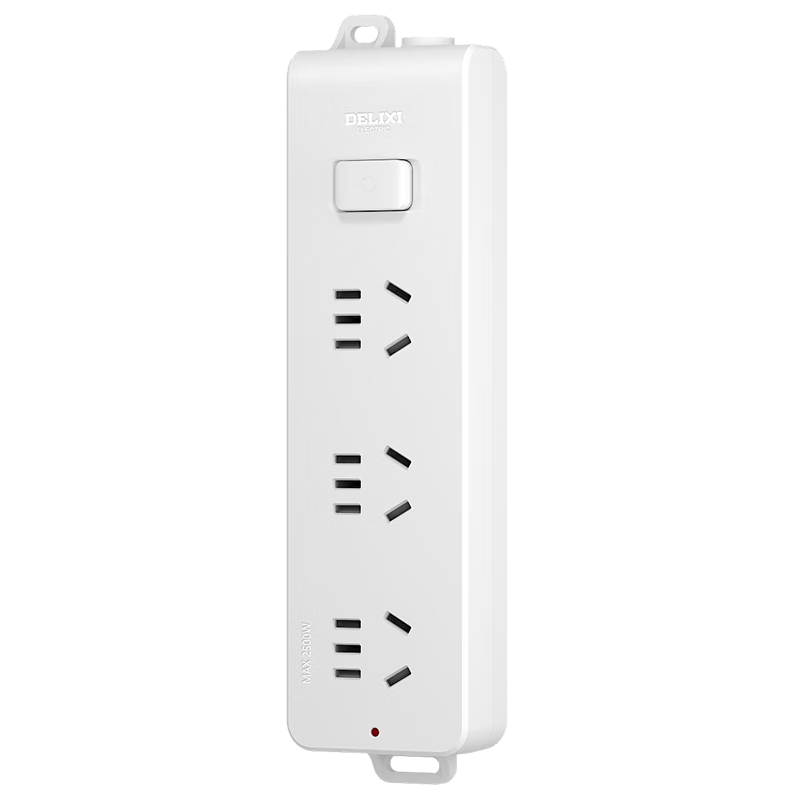 DELIXI National Standard Socket/power Strip/extension Cord/3-Outlet Wireless Power Strip without Cord, Master Switch
