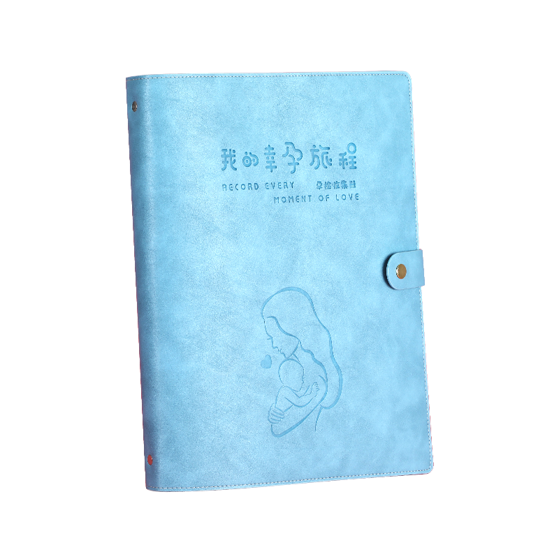 Faramon Pregnancy Check-Up Organizer Report Booklet, Portable Ultrasound Pregnancy Report Folder, Baby Pregnancy File Folder, A4-Blue (40 Sheets)