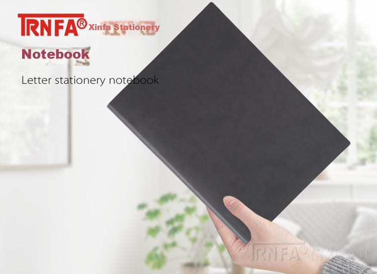 TRNFA TB-H196 Colorful Fashionable Imported Color-Changing PU Notebook High-End Business Journal Soft Leather Cover Memo Pad Creative Office Stationery (Light Gray 32K) 2