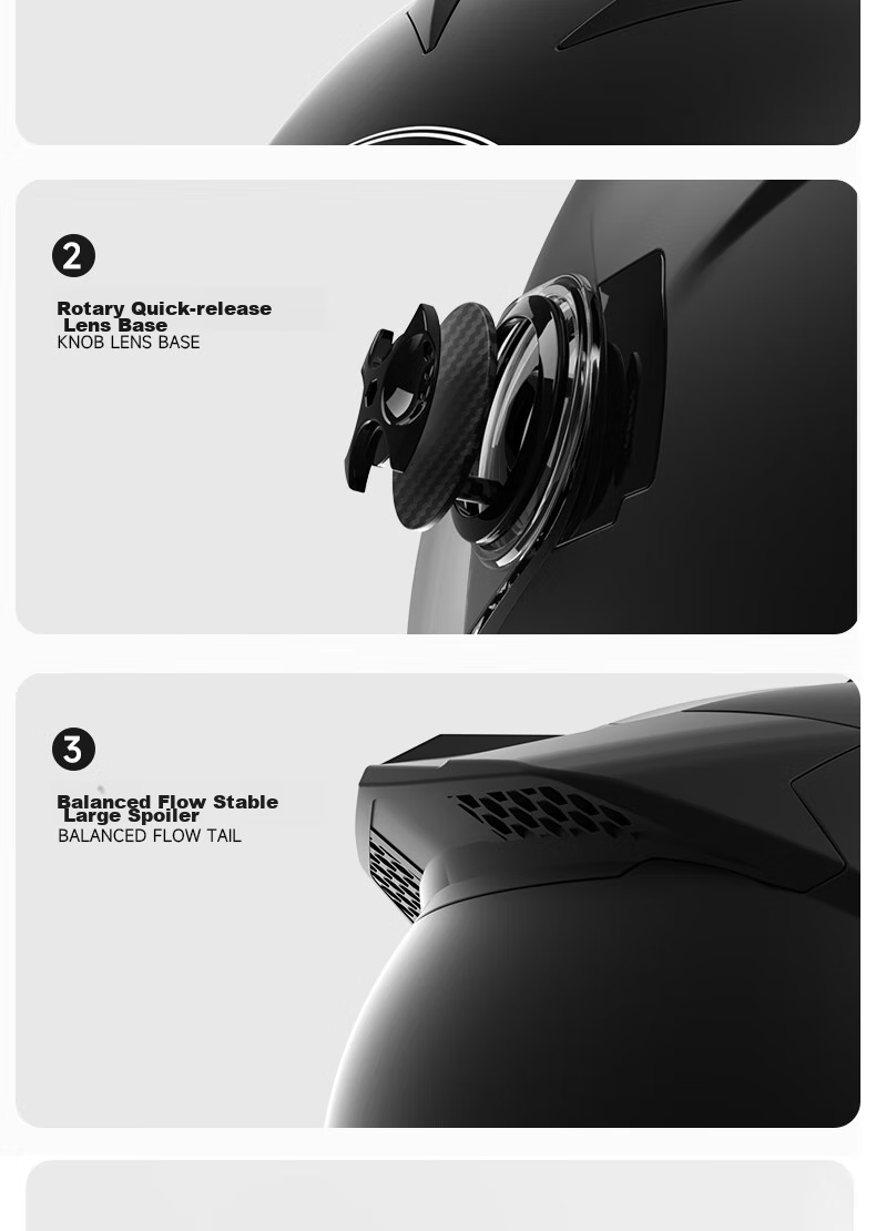 AD New National Standard 3C Certified Electric Vehicle Helmet for Men And Women, All-Season Battery-Powered Scooter Safety Helmet, Men's Winter Anti-Fog Warm Neck Gaiter Full-Face Helmet, Class A Motorcycle Helmet, 176 Matte Black 13