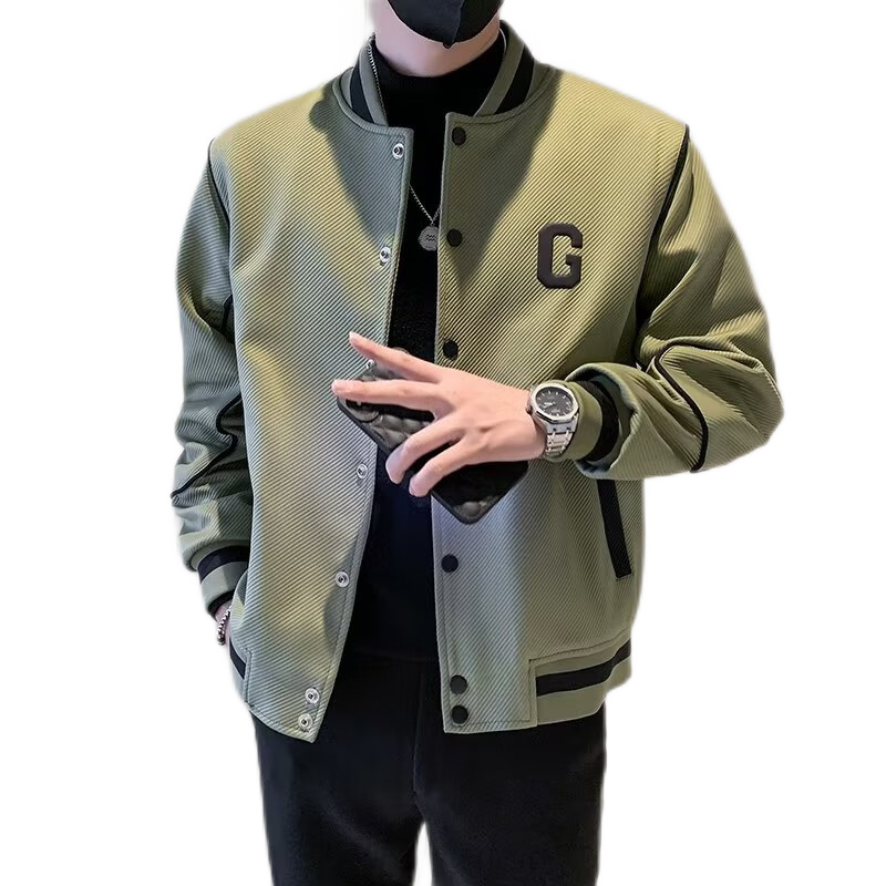 PLAYBOY Men's Autumn Winter Jacket Casual Baseball Jacket Trendy Japanese Style Premium Men's Clothing