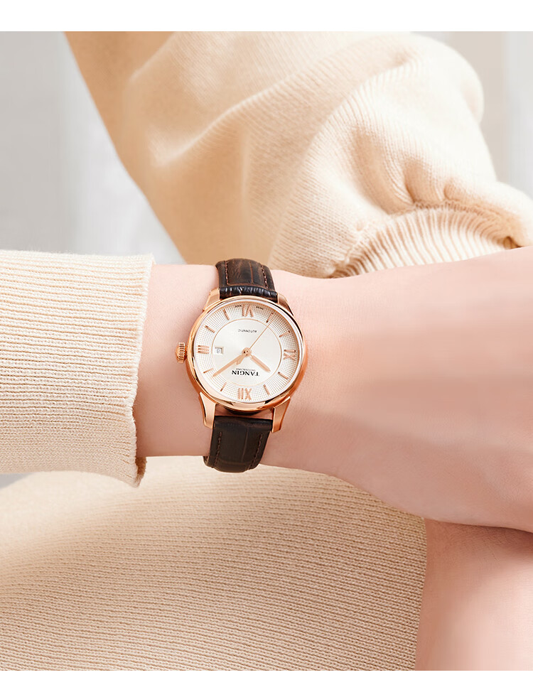 TANGIN Ladies' Watch, Fully Automatic Mechanical Women's Watch, Fashionable Diamond-Studded Elegant Timepiece, Birthday Gift for Wome 2