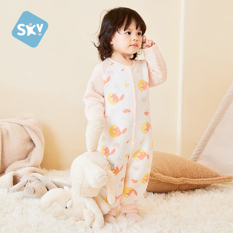 Shubeiyi 2-Pack Baby Clothes Autumn Winter Newborn Romper Full Moon Baby Warm Jumpsuit Pink Size 66