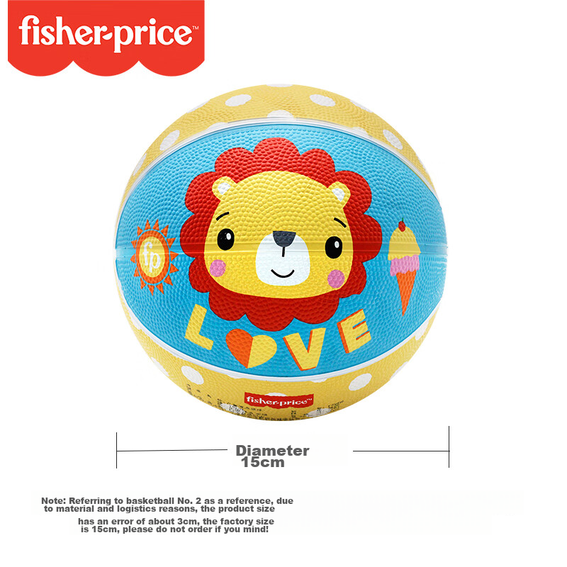 Детский мяч Fisher-Price, 15 см, красный/синий/желтый