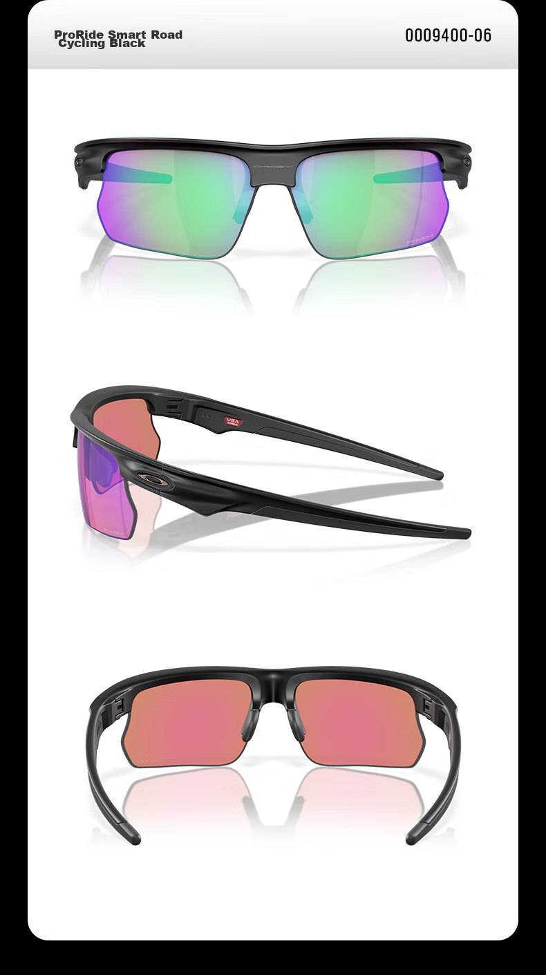 OAKLEY Outdoor Sports Sunglasses for Men And Women, BISPHAERA 0OO9400, Spectrum Smart Black-02 17