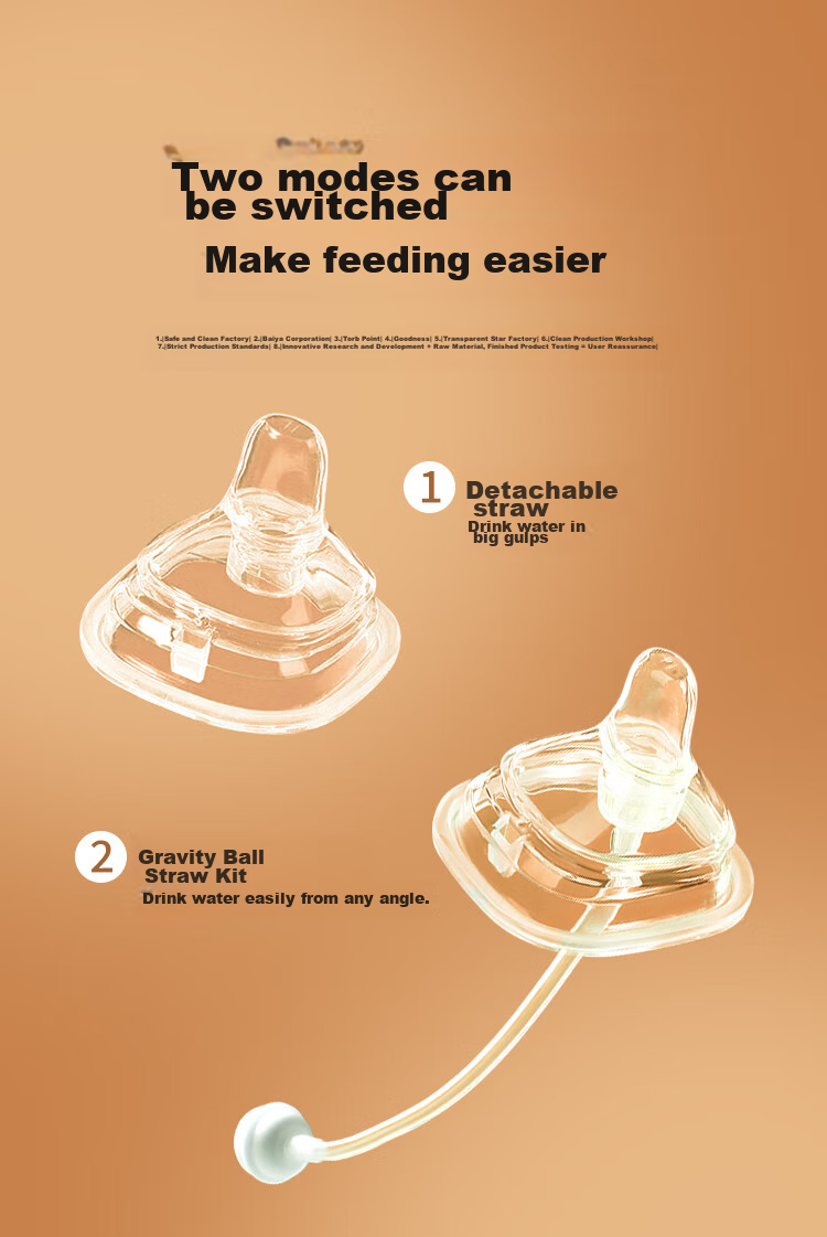DOCTOR MA Compatible Square Bottle Accessory with 11-Word Hole Straw, for 6 Months And Above (Compatible with Various Square Bottles) 4