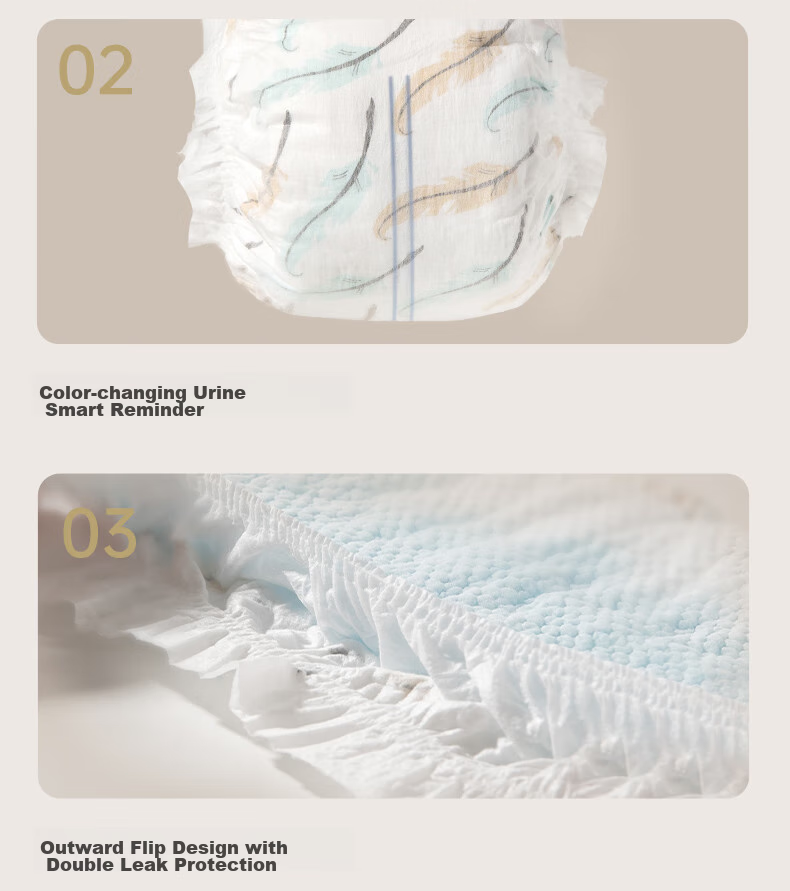 Bebetour Royal Feather Series Diapers, Size L, 32 Pieces, Ultra-Thin, Dry And Breathable [Brand Direct Supply, Safe Quality] 13