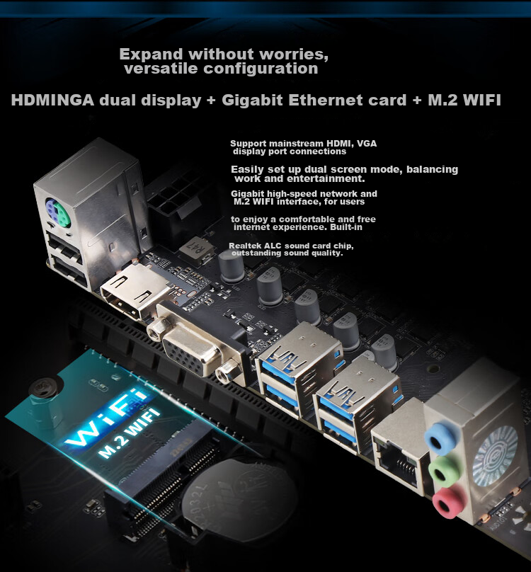 ONDA Z790PRO-WIFI-B4 Motherboard (Intel B790 / LGA 1700) Compatible with CPU 14700/14600K/14400/12600KF Gaming and Esports Edition 6