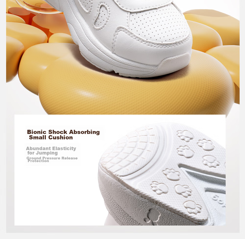 BOBDOG Children's Shoes, Toddler Walking Shoes for Boys And Girls, Spring And Autumn Versatile School White Shoes, Sneakers, Academy White, Size 24 5