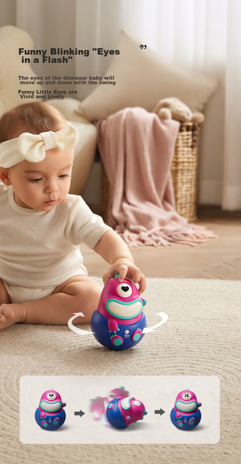 Babycare Tumbler Toy for Babies 0-1 Year Old Infant Toy Laitemei 5