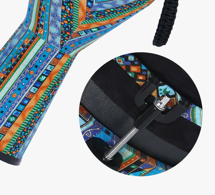 MOSEN 10-Inch Professional African Drum, Carbon Fiber Material Lijiang Hand Drum, Adjustable Tuning Fashion Style Starry Sky Patter 9
