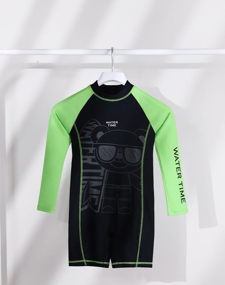 WATERTIME / Shuichuan Children's Swimwear Summer Boys' One-Piece Long-Sleeve Professional Swimsuit for Older Boys And Men's Babies 12 9