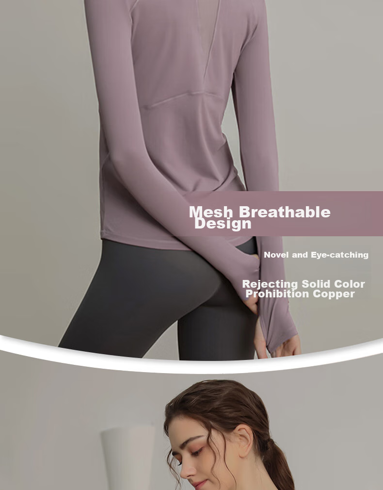 XUEXIMAN Yoga Wear for Women, Quick-Dry Sports Top, Slimming Long-Sleeve T-Shirt, Fitness Clothing, Running Professional Workout Wear, Autumn And Winter 6