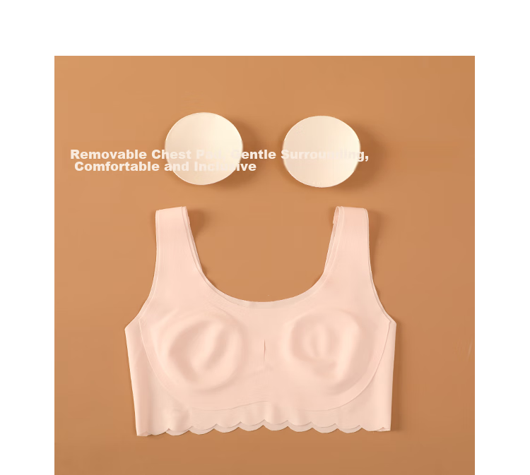 Hodo Girls' Bra Stage Two Thin Seamless Underwear for Middle School Students, Developing Bra X8040 Off-White 75A 15