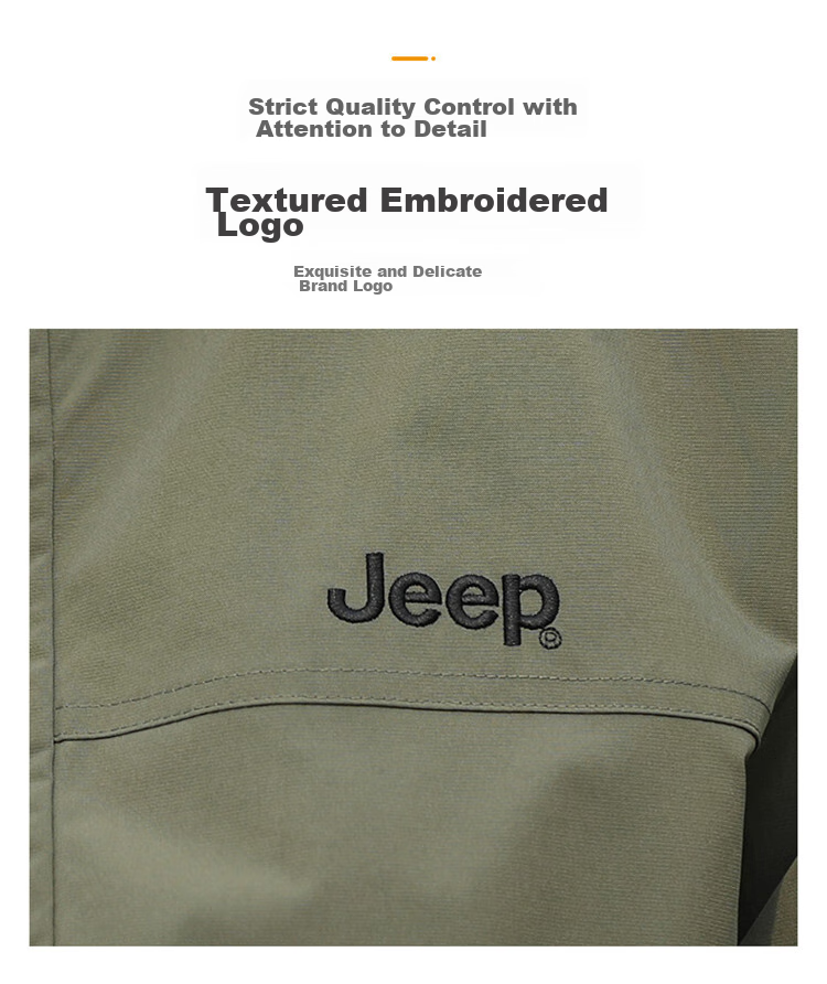 JEEP Men's Jacket, Spring And Autumn Outerwear, Trendy Casual Loose Workwear Clothing for Men, Army Green, 3XL 10