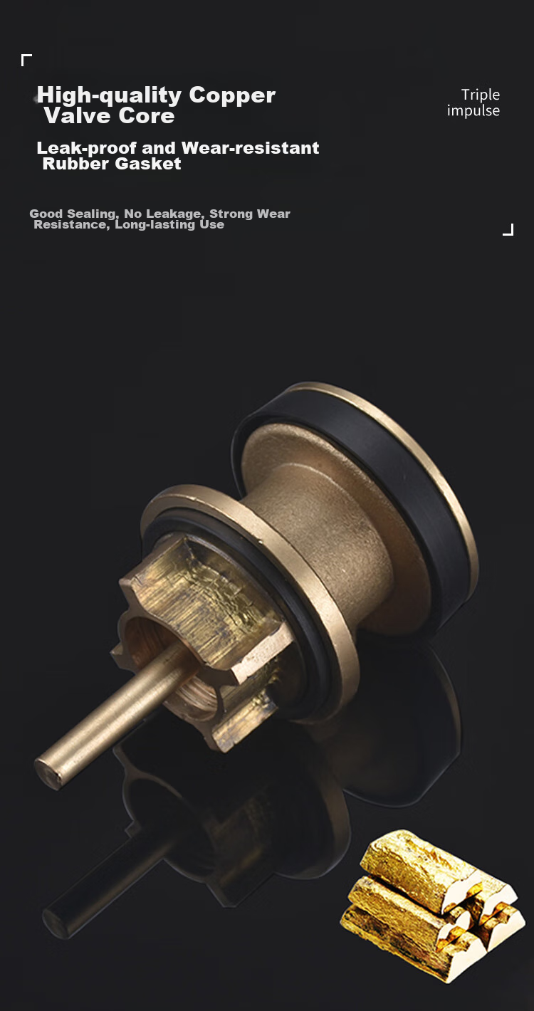 KEGOO Toilet Squatting Pan Foot Pedal Valve, Squat Toilet Foot-Operated Flush Valve, Brass Valve Body K5031 6