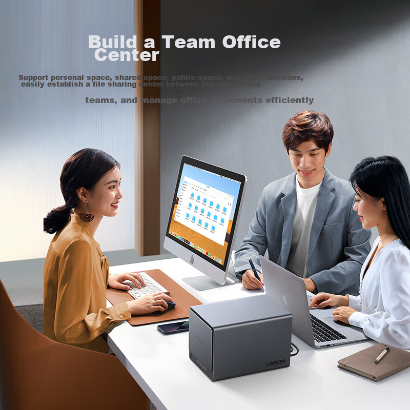 绿联 私有云DX4600 Pro 四盘位Nas网络存储个人云硬盘服务器相册备份文件同步 手机扩容适用iPhone16