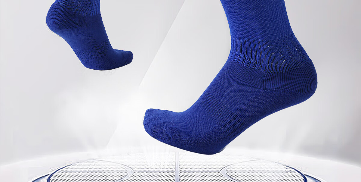 Caspian Wolf Men's Long Over-the-Knee Football Socks Non-Slip Kids' Soccer Training Socks 2