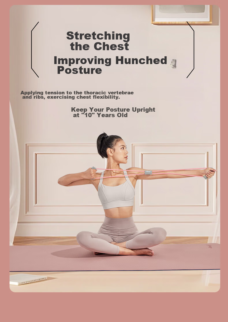 Li-Ning Figure-Eight Resistance Band, Yoga Stretch Band for Back Opening And Chest Expansion, Back Traction Rope, Shoulder And Neck Stretching Fitness Equipment 9