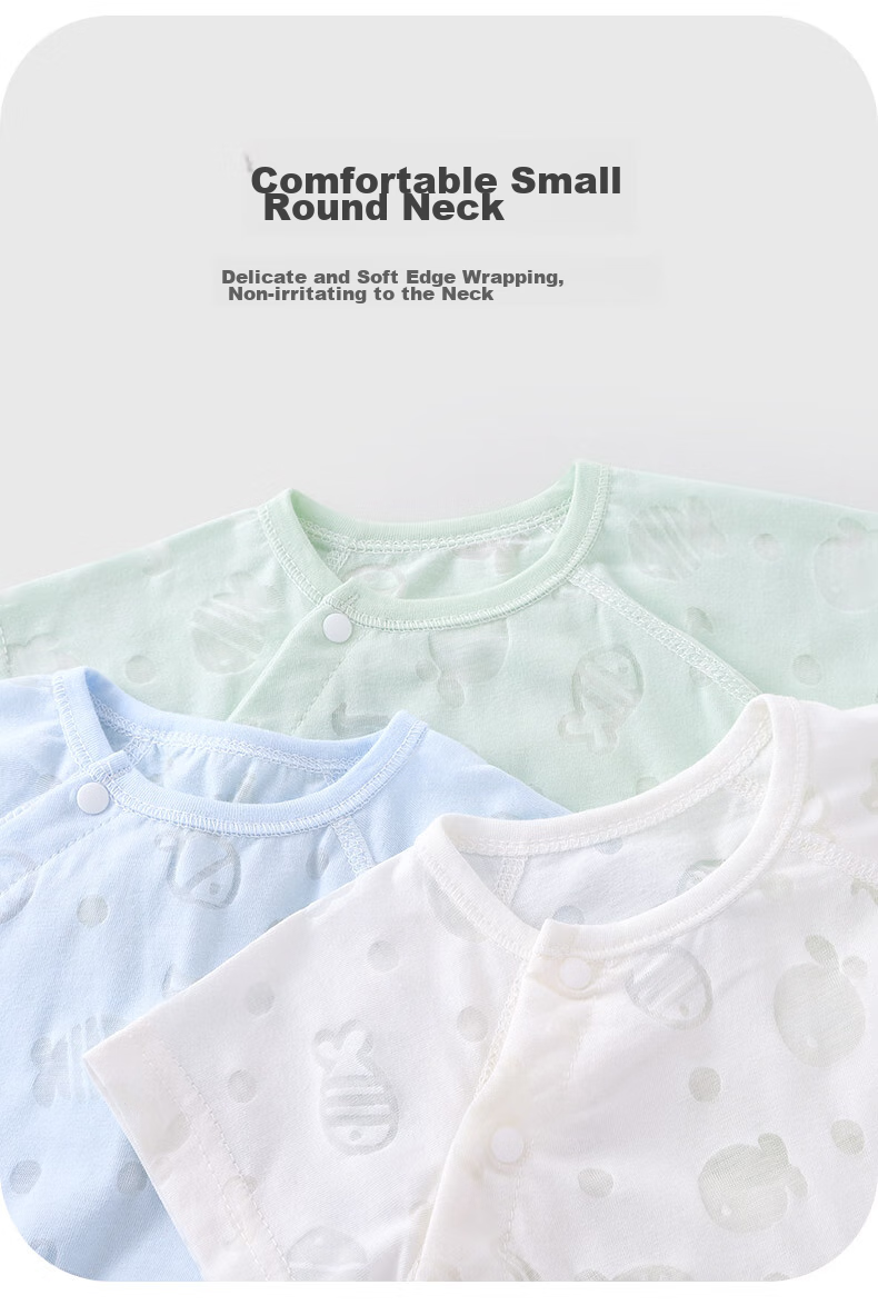 Youqi Newborn Baby Clothes, Half-Back Shirt for Infants, Summer Style, Baby Top, Thin Summer Clothing, Monk Robe, Summer Outfit 5