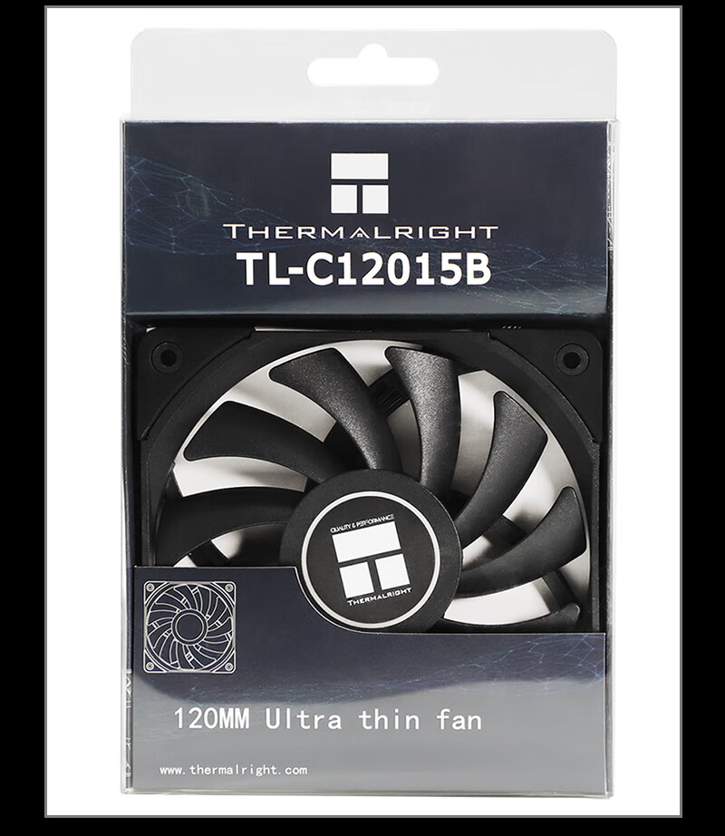 Thermalright TL-C12015, 12cm Slim Case Cooling Fan, 15mm Fan, 4PIN PWM, 1500 RPM, S-FDB V2 Bearing 13