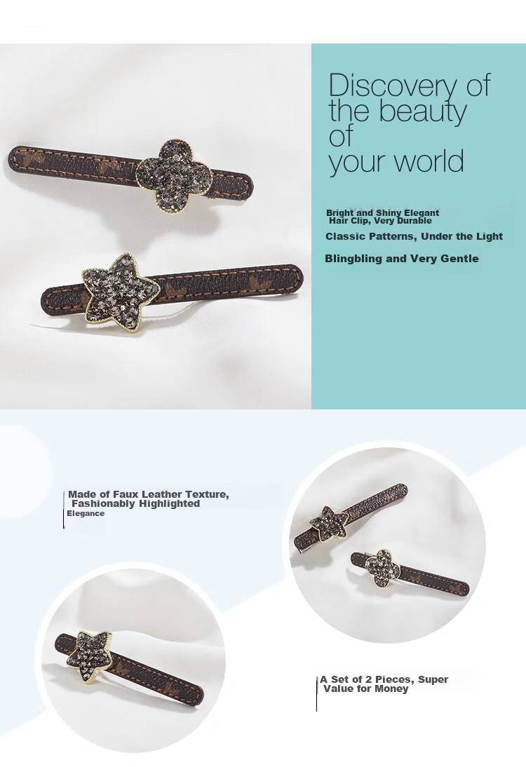 CHIMERA 2 Hair Clips, Clover-Shaped Side Clips, Bangs Clips, Hair Accessories, Hairpins, Women's Mid-Autumn Festival Gift 4