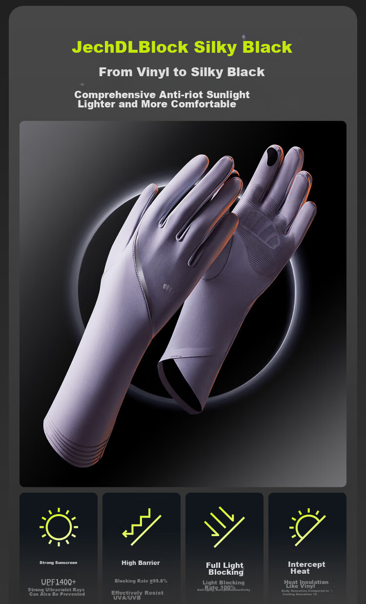 Beneunder Anti-UV Gloves, Wrist Protection, Sunscreen, Driving, Sports MP002 7