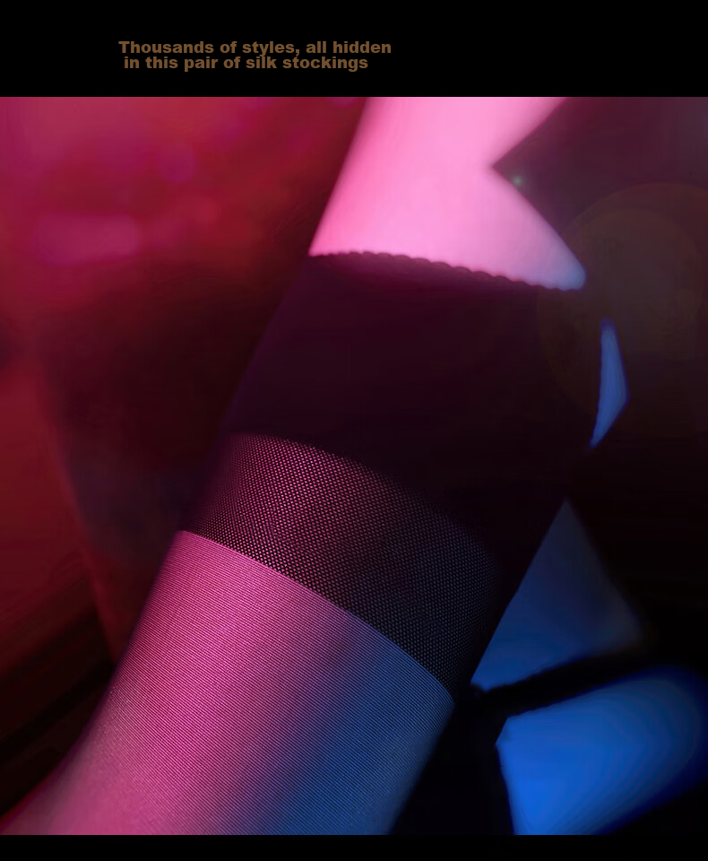 LangSha Suspender Stockings, Sexy Lace Crotchless Pantyhose, Ultra-Thin, Seductive, Hollow-Out Thigh-High Stockings 5