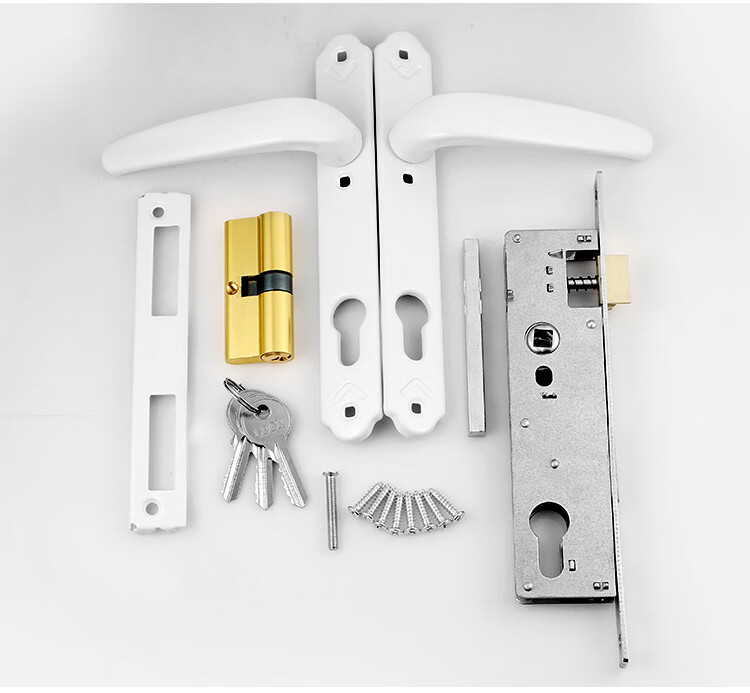 Auburn Handle Lock Plastic Steel Door Lock Swing Door Lock Glass Door Lock Home Office Entrance Door Lock 8525 13